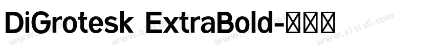 DiGrotesk ExtraBold字体转换